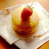 ２分！？蒸しパン利用❤ショートケーキもどき♪